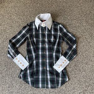 Vivienne Westwood Red Label Orb Plaid Top Shirt S